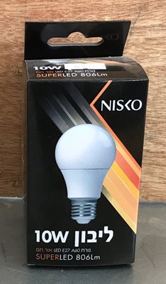 נורת לד אור חם הברגה גדולה 10W